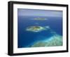 Matamanoa Island and Coral Reef, Mamanuca Islands, Fiji-David Wall-Framed Premium Photographic Print