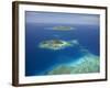 Matamanoa Island and Coral Reef, Mamanuca Islands, Fiji-David Wall-Framed Photographic Print