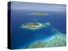 Matamanoa Island and Coral Reef, Mamanuca Islands, Fiji-David Wall-Stretched Canvas