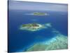 Matamanoa Island and Coral Reef, Mamanuca Islands, Fiji-David Wall-Stretched Canvas