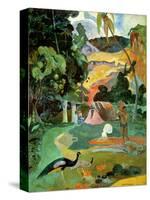 Matamoe Or, Landscape with Peacocks, 1892-Paul Gauguin-Stretched Canvas