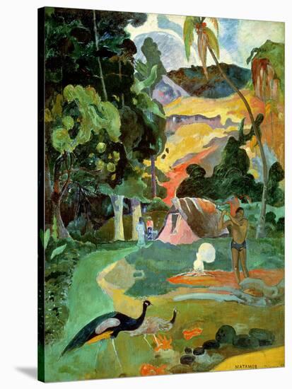 Matamoe Or, Landscape with Peacocks, 1892-Paul Gauguin-Stretched Canvas