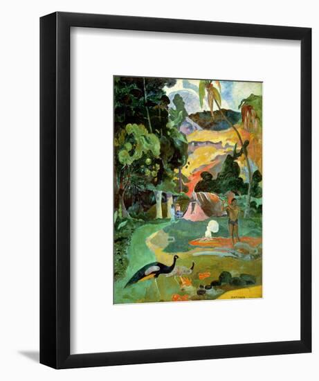 Matamoe Or, Landscape with Peacocks, 1892-Paul Gauguin-Framed Premium Giclee Print