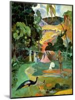 Matamoe Or, Landscape with Peacocks, 1892-Paul Gauguin-Mounted Premium Giclee Print