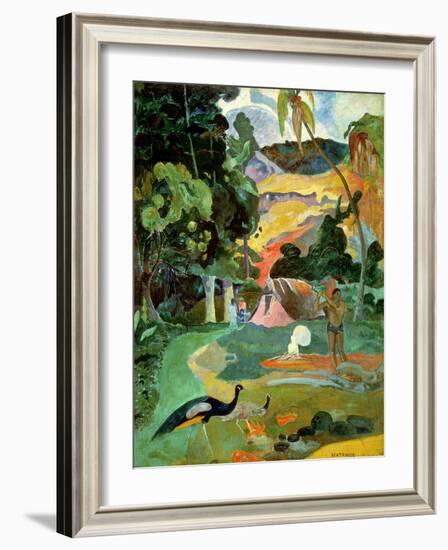 Matamoe Or, Landscape with Peacocks, 1892-Paul Gauguin-Framed Giclee Print