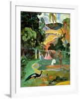 Matamoe Or, Landscape with Peacocks, 1892-Paul Gauguin-Framed Giclee Print