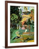 Matamoe Or, Landscape with Peacocks, 1892-Paul Gauguin-Framed Giclee Print