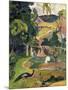 Matamoe or Landscape with Peacocks-Paul Gauguin-Mounted Art Print