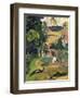 Matamoe or Landscape with Peacocks-Paul Gauguin-Framed Art Print