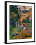 Matamoe (Peacocks in the Country), 1892-Paul Gauguin-Framed Giclee Print