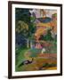 Matamoe (Peacocks in the Country), 1892-Paul Gauguin-Framed Giclee Print