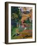 Matamoe (Peacocks in the Country), 1892-Paul Gauguin-Framed Giclee Print