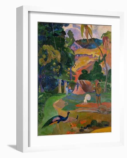 Matamoe (Peacocks in the Country), 1892-Paul Gauguin-Framed Giclee Print