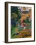 Matamoe (Peacocks in the Country), 1892-Paul Gauguin-Framed Premium Giclee Print