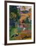 Matamoe (Peacocks in the Country), 1892-Paul Gauguin-Framed Giclee Print