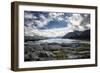 Matanuska Glacier Terminus, Mountains and Expansive Sky-Sheila Haddad-Framed Photographic Print