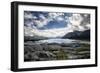 Matanuska Glacier Terminus, Mountains and Expansive Sky-Sheila Haddad-Framed Photographic Print