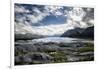 Matanuska Glacier Terminus, Mountains and Expansive Sky-Sheila Haddad-Framed Premium Photographic Print