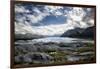 Matanuska Glacier Terminus, Mountains and Expansive Sky-Sheila Haddad-Framed Premium Photographic Print