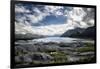 Matanuska Glacier Terminus, Mountains and Expansive Sky-Sheila Haddad-Framed Premium Photographic Print