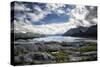 Matanuska Glacier Terminus, Mountains and Expansive Sky-Sheila Haddad-Stretched Canvas