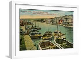 Matanzas, Cuba. Almacenes, Rio San Juan. Docks and Warehouses, San Juan River, c1910-Unknown-Framed Giclee Print