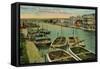Matanzas, Cuba. Almacenes, Rio San Juan. Docks and Warehouses, San Juan River, c1910-Unknown-Framed Stretched Canvas