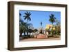 Matanzas, Cuba - Main Square. Palm Trees and Statue Depicting Jose Marti and Liberty.-Tupungato-Framed Photographic Print