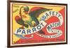 Match Box with Parrot-null-Framed Art Print