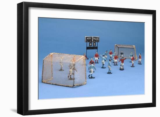 'Match De Foot' Table Football Game, C.1910-null-Framed Giclee Print