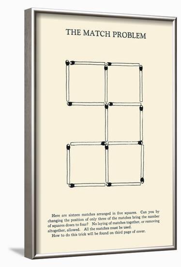 Match Problem-null-Framed Art Print