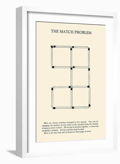 Match Problem-null-Framed Art Print