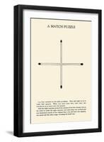 Match Puzzle-null-Framed Art Print