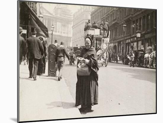 Match seller, Ludgate Hill, London, 1893-Paul Martin-Mounted Photographic Print