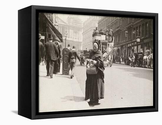 Match seller, Ludgate Hill, London, 1893-Paul Martin-Framed Stretched Canvas