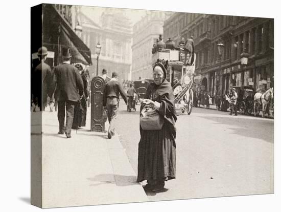 Match seller, Ludgate Hill, London, 1893-Paul Martin-Stretched Canvas