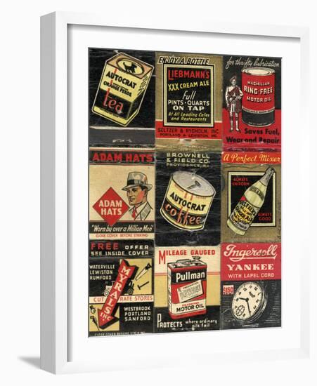 Matchbook - Adam Hats-Andy Burgess-Framed Giclee Print