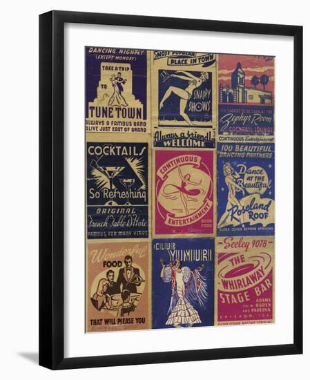 Matchbook - Tune Town-Andy Burgess-Framed Giclee Print