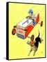 Matchbox Race - Jack & Jill-Iris Beatty Johnson-Framed Stretched Canvas