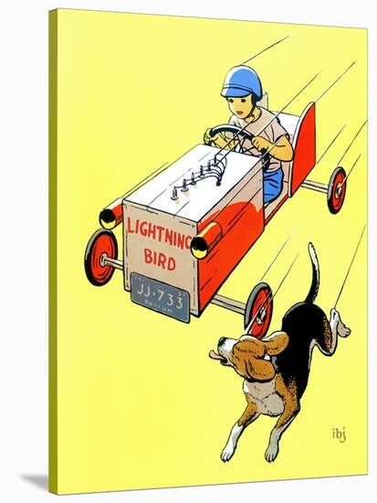 Matchbox Race - Jack & Jill-Iris Beatty Johnson-Stretched Canvas