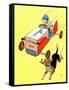 Matchbox Race - Jack & Jill-Iris Beatty Johnson-Framed Stretched Canvas