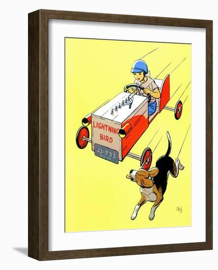 Matchbox Race - Jack & Jill-Iris Beatty Johnson-Framed Giclee Print