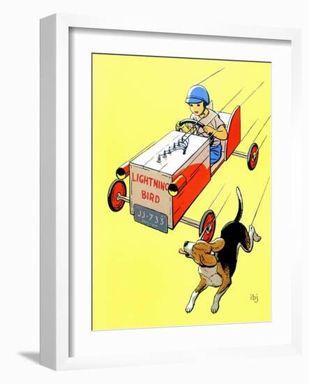 Matchbox Race - Jack & Jill-Iris Beatty Johnson-Framed Giclee Print