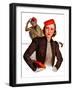 "Matching Monkey Hats,"March 26, 1938-Neysa Mcmein-Framed Premium Giclee Print