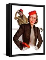 "Matching Monkey Hats,"March 26, 1938-Neysa Mcmein-Framed Stretched Canvas