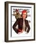 "Matching Monkey Hats," Saturday Evening Post Cover, March 26, 1938-Neysa Mcmein-Framed Giclee Print