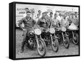 Matchless Motorbike Racing Team-null-Framed Stretched Canvas