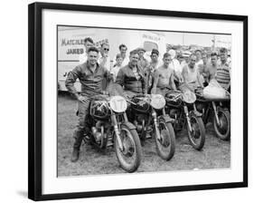 Matchless Motorbike Racing Team-null-Framed Photographic Print