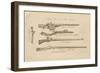 Matchlock Crossbow (From Bosworth) Mameluke Gun Persian Matchlock and Highland Pistol-null-Framed Art Print