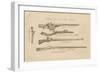 Matchlock Crossbow (From Bosworth) Mameluke Gun Persian Matchlock and Highland Pistol-null-Framed Art Print